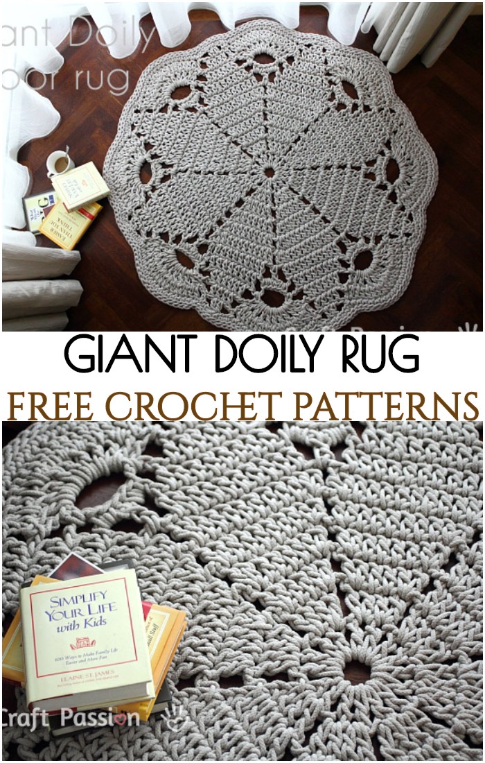 Crochet Giant Doily Rug