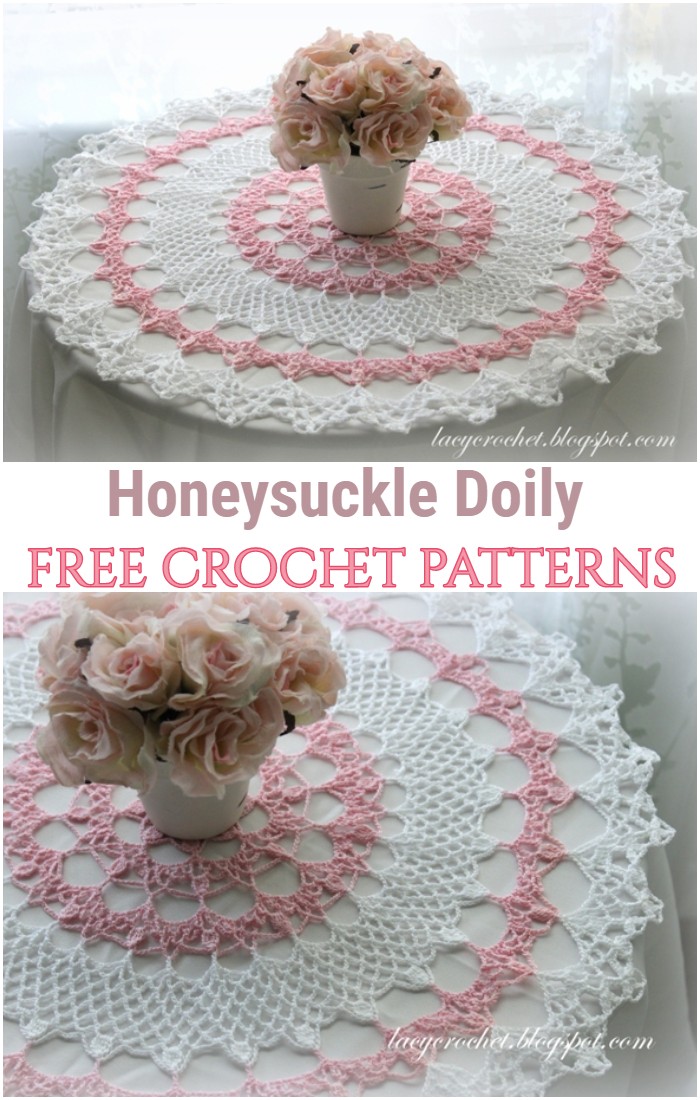 Crochet Honeysuckle Doily