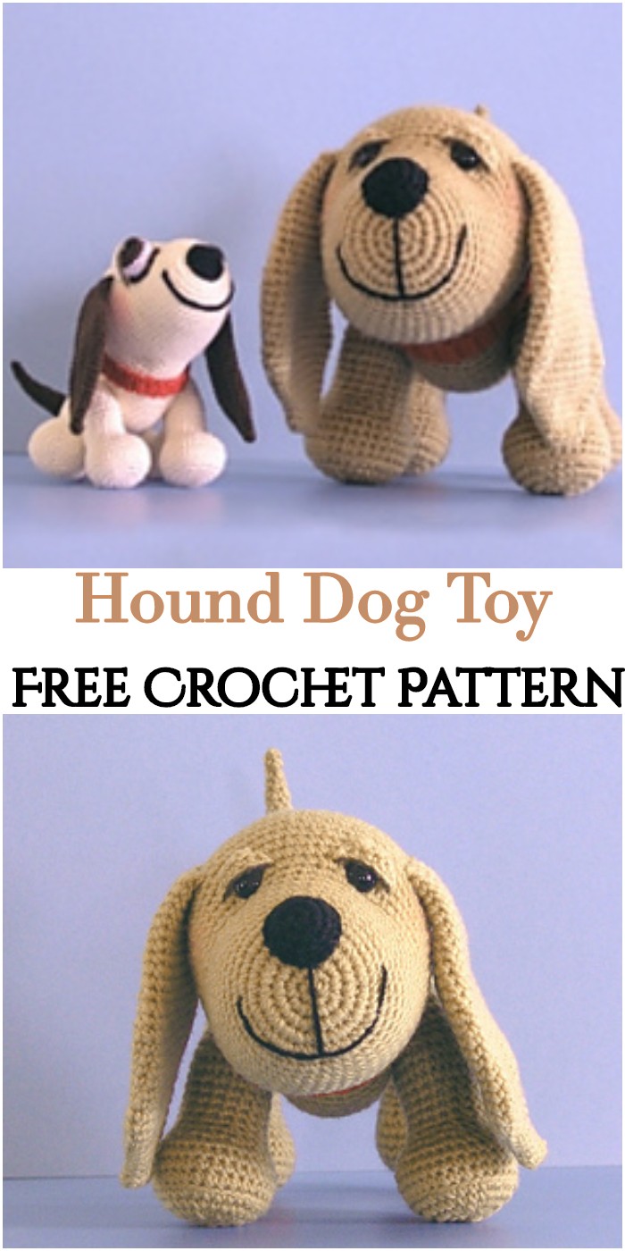 Crochet Hound Dog Toy