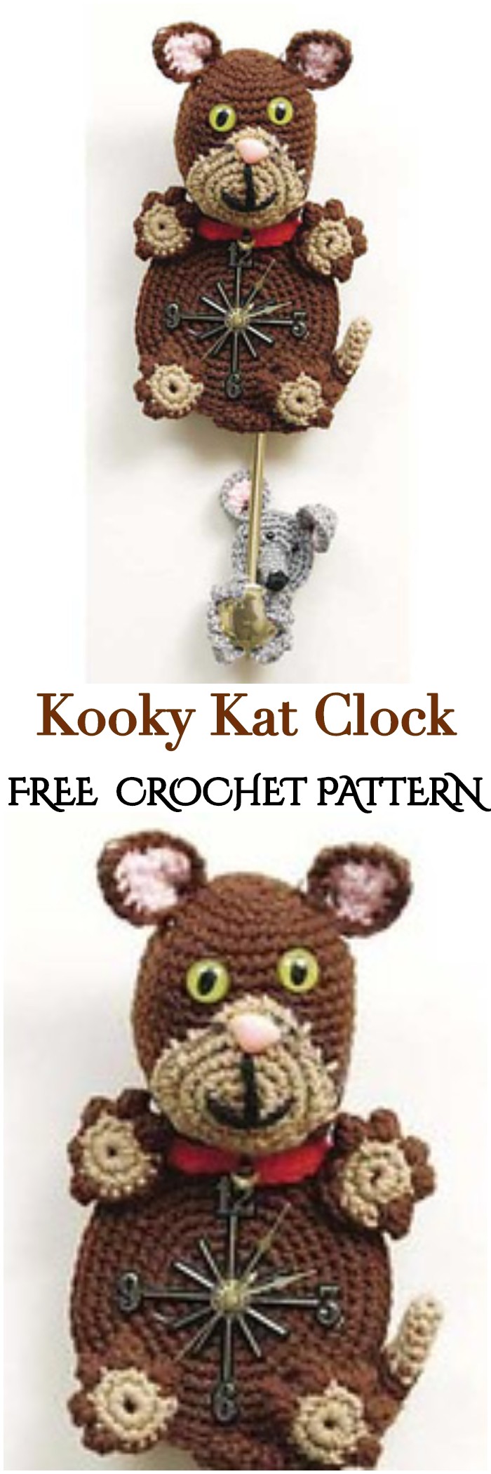 Crochet Kooky Kat Clock