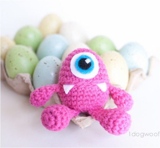 Crochet Little Monster Easter Egg