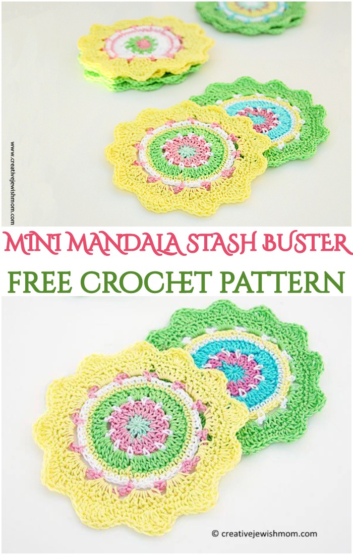 Crochet Mini Mandala Stash Buster