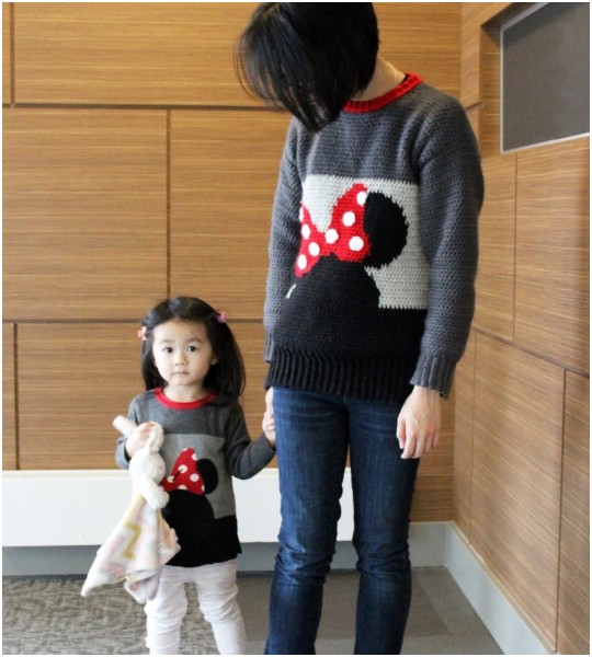 Crochet Minnie Mouse Sweater