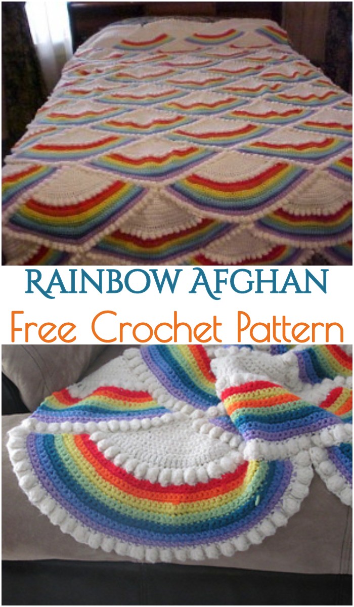 Crochet Rainbow Afghan