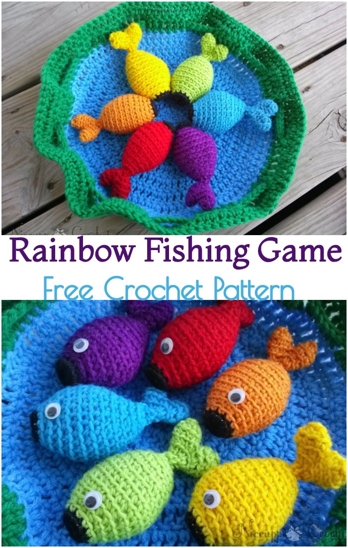 Crochet Rainbow Fishing Game
