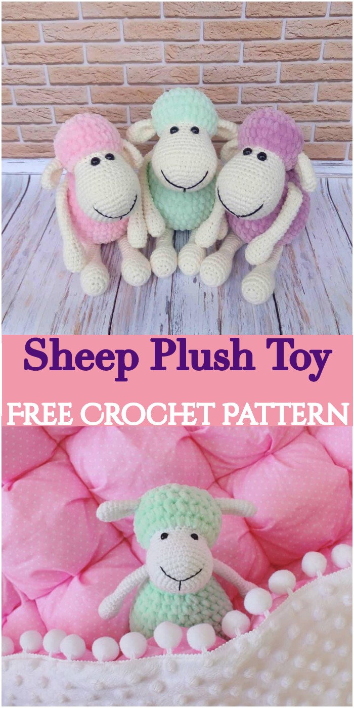 Crochet Sheep Plush Toy