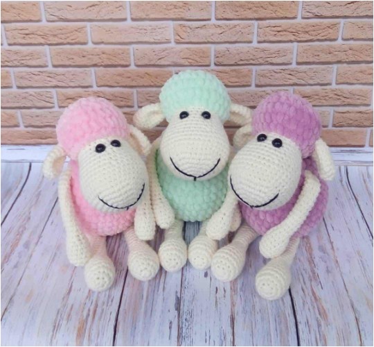 Crochet Sheep Plush Toy