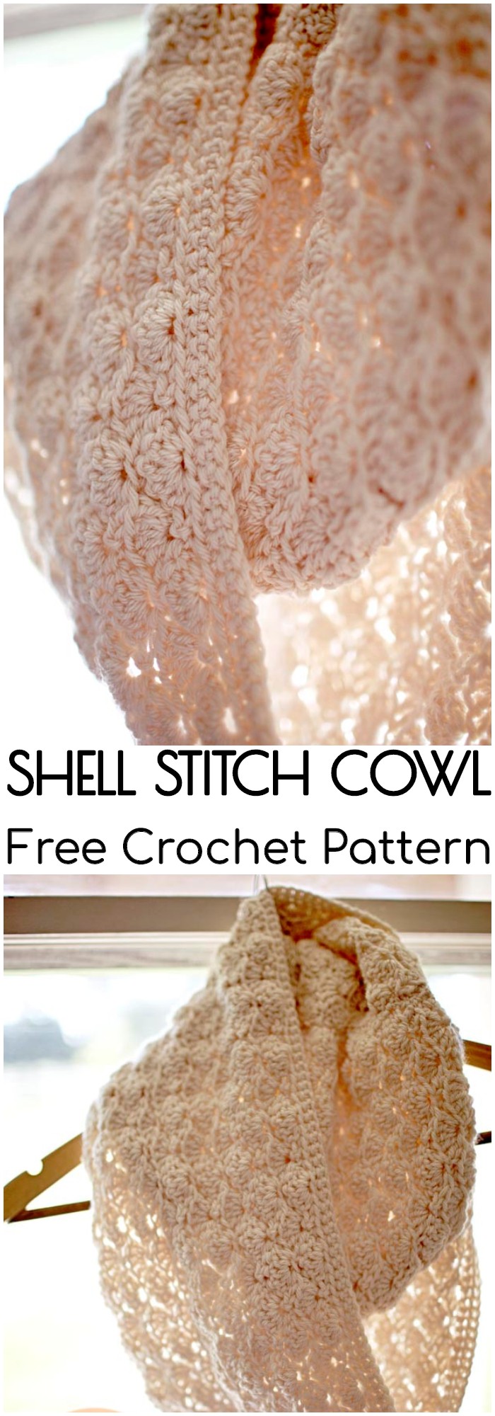 Crochet Shell Stitch Cowl