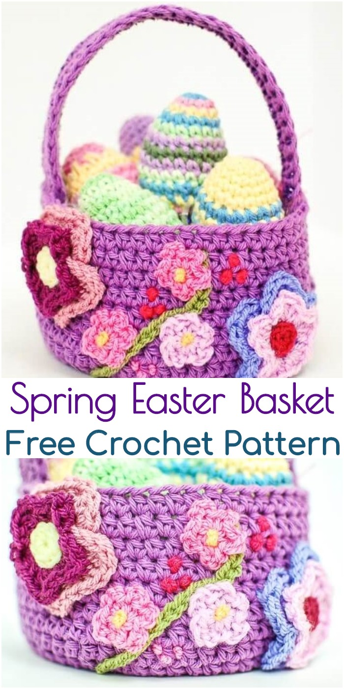 Crochet Spring Easter Basket