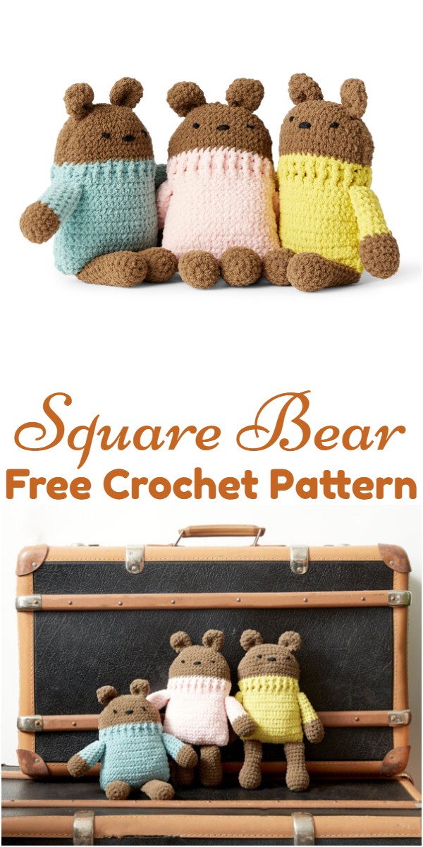 Crochet Square Bear