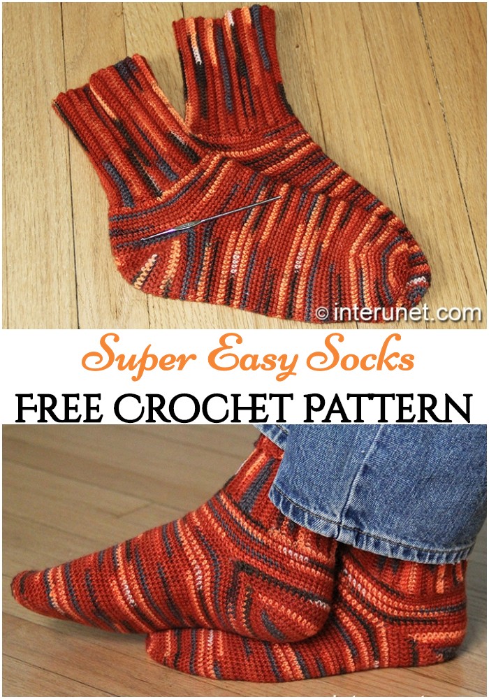 Crochet Super Easy Socks