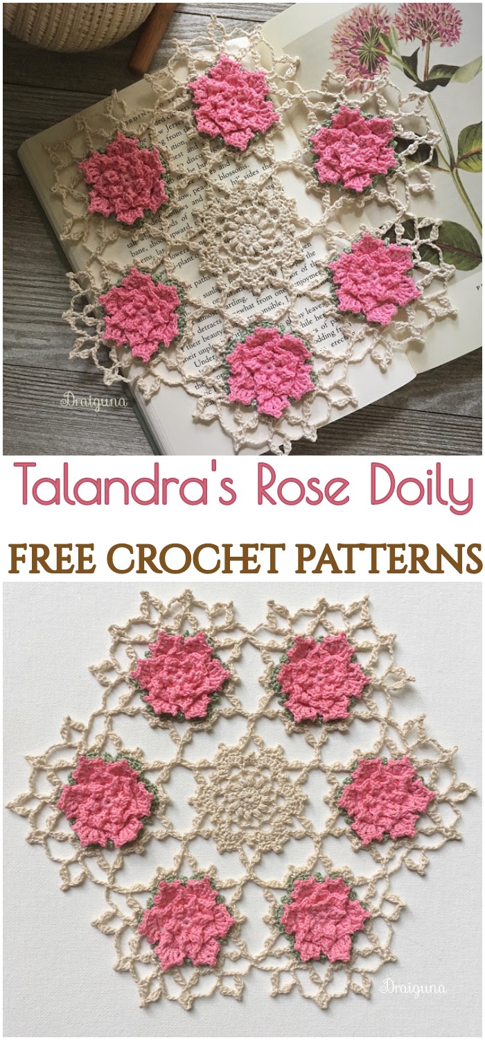 Crochet Talandra's Rose Doily