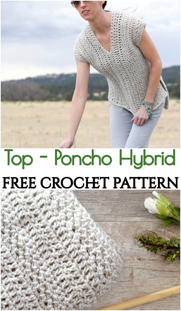 Crochet Top - Poncho Hybrid
