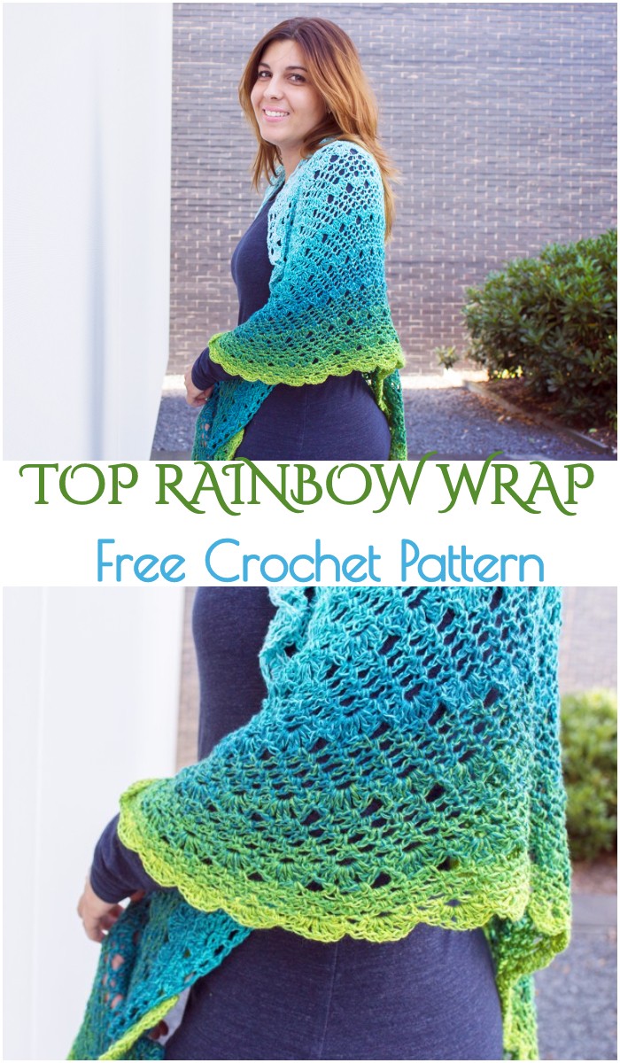 Crochet Top Rainbow Wrap