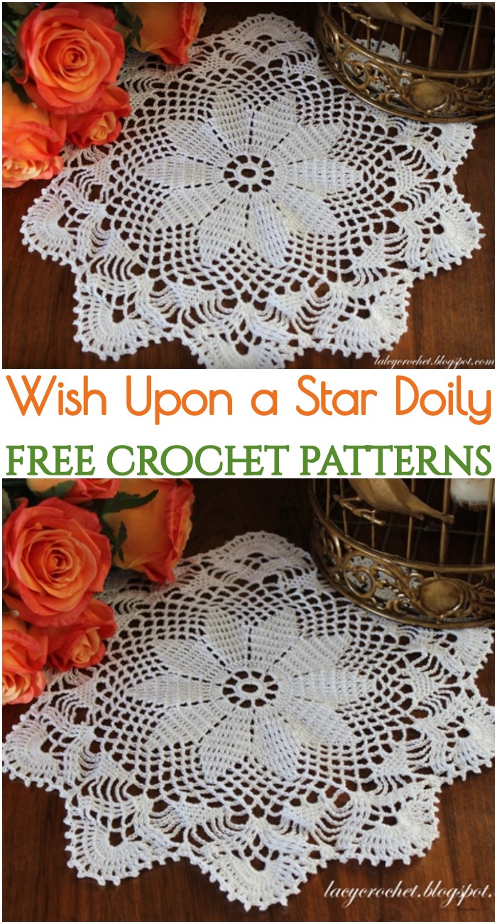 Crochet Wish Upon a Star Doily