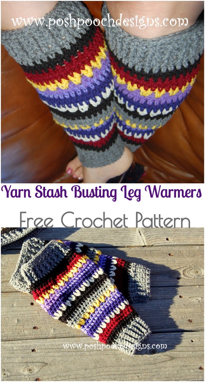 Easy Crochet Leg Warmer Patterns - Free Patterns - DIY Crafts