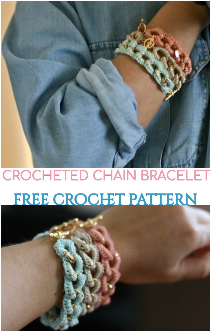 Crocheted Chain Bracelet