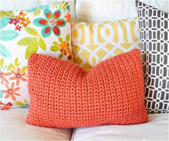 Easy Crochet Throw Pillow