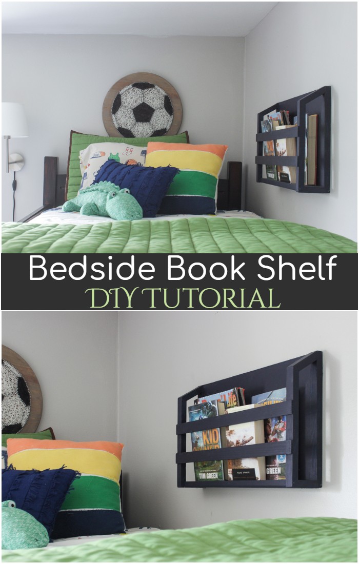 DIY Bedside Book Shelf