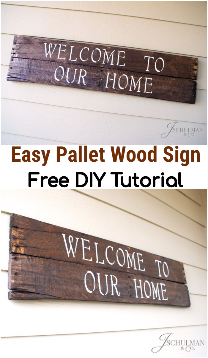 DIY Easy Pallet Wood Sign