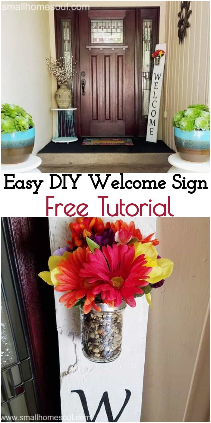 DIY Easy Welcome Sign