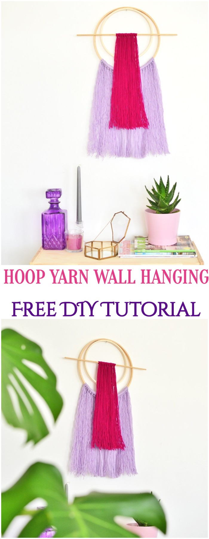 DIY Hoop Yarn Wall Hanging