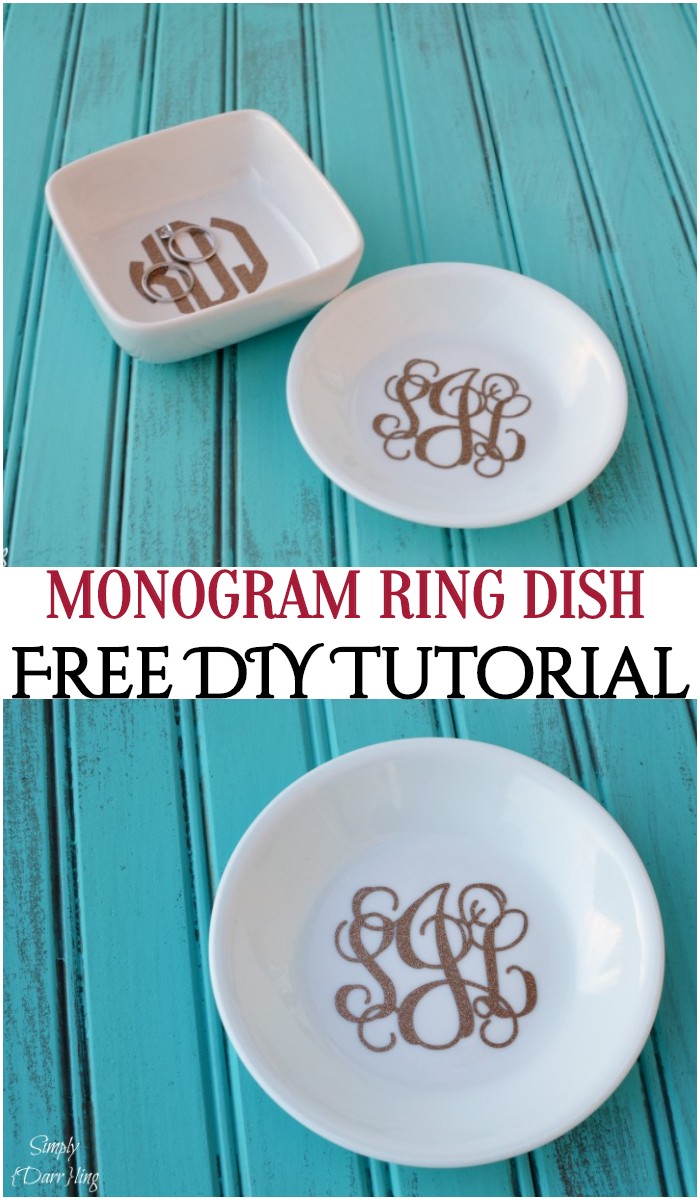 DIY Monogram Ring Dish
