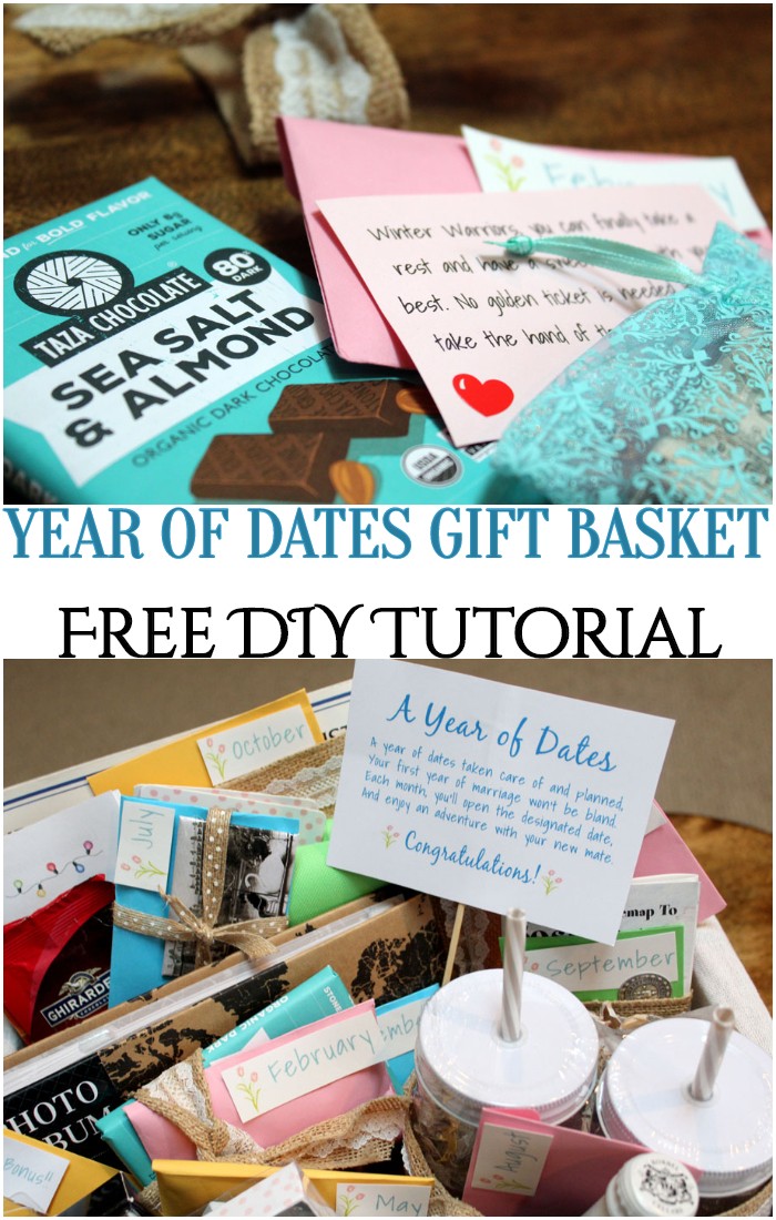 DIY Year Of Dates Gift Basket