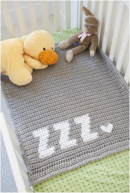 Crochet Zzz's Baby Blanket