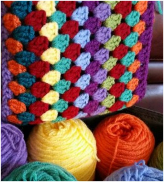 Crochet Lily’s Garden Striped Granny Afghan