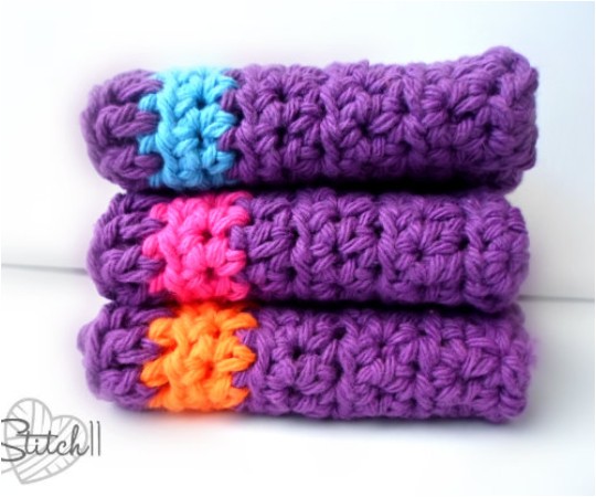 Crochet Square Washcloth