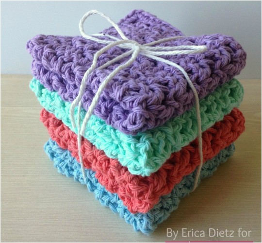 Easy And Simple Crochet Dishcloth