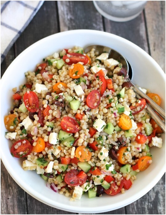 Israeli Couscous Salad With Summer Vegetables