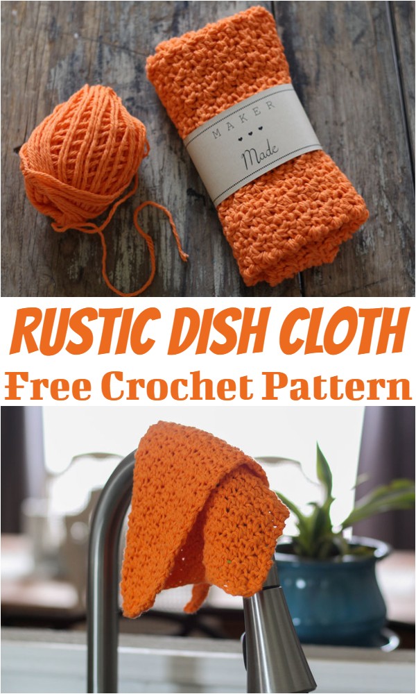 Rustic Dish Cloth Free Crochet Pattern