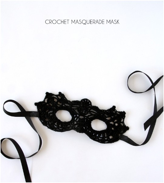Crochet DIY Masquerade Mask