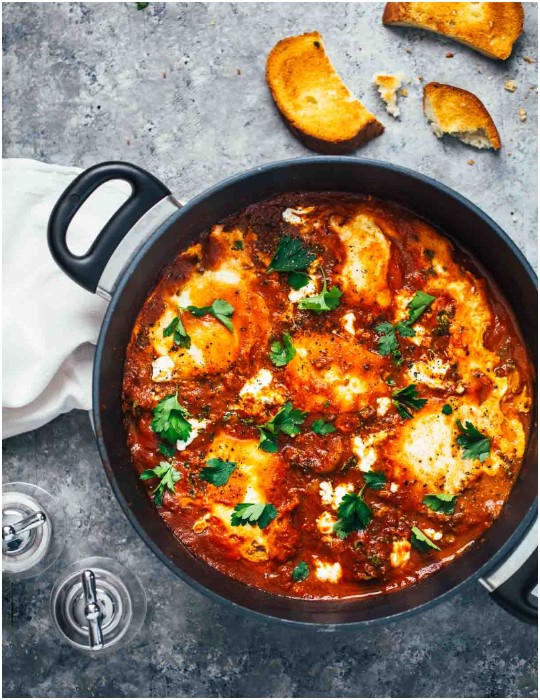 One-Pot Spicy Eggs And Potatoes