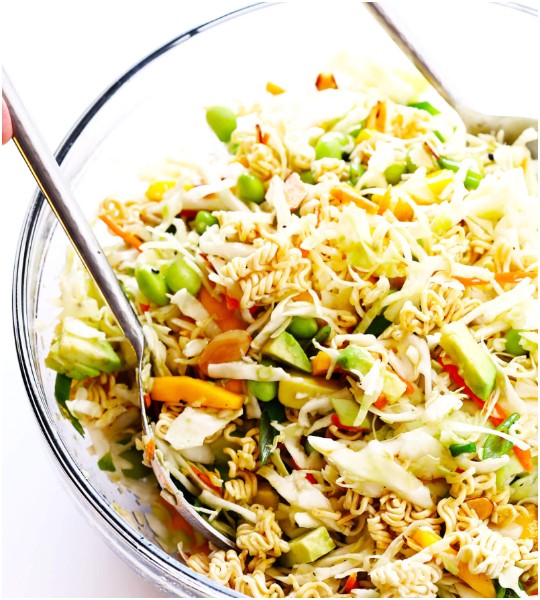 Crunchy Asian Ramen Noodle Salad
