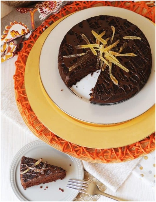 Pumpkin Chocolate Cake With Ginger