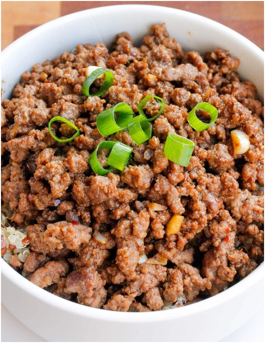 Quinoa And Korean Beef Bowl
