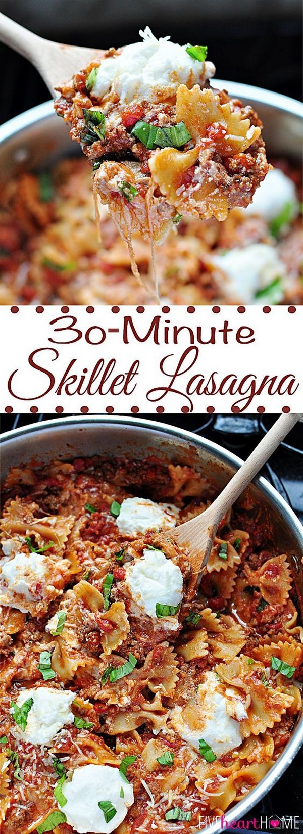 30 Minute Skillet Lasagna