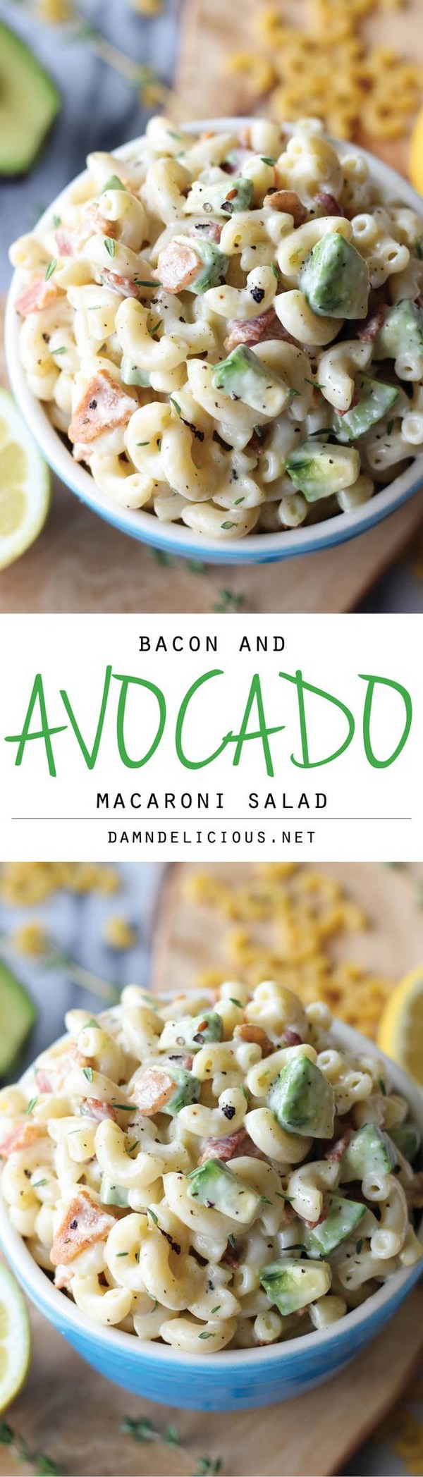 Bacon And Avocado Macaroni Salad