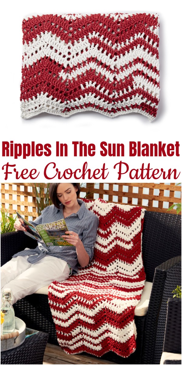 Crochet Ripples In The Sun Blanket