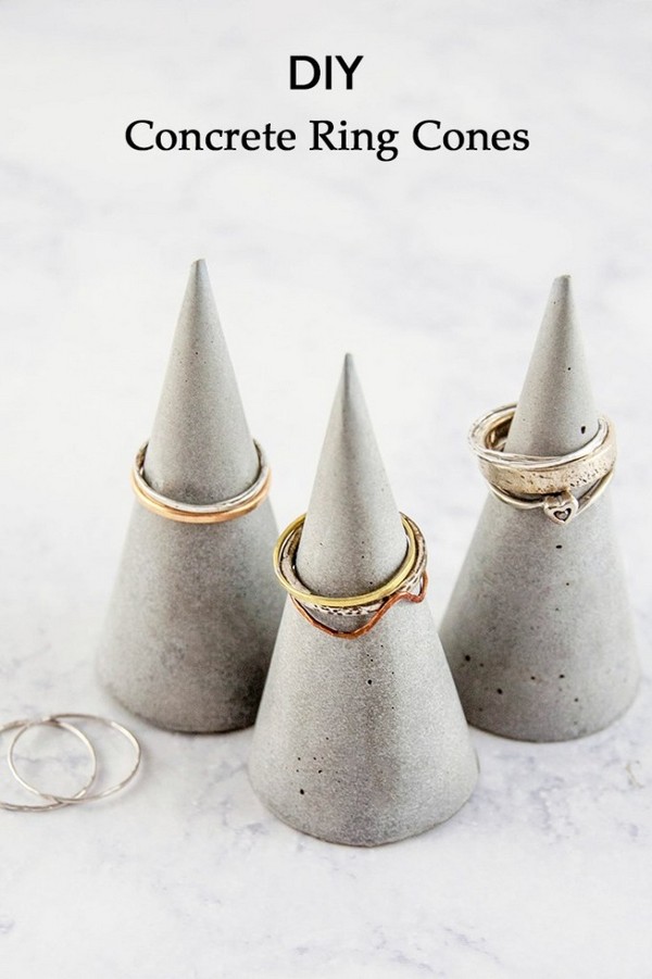 How To Make Concrete DIY Ring Cones