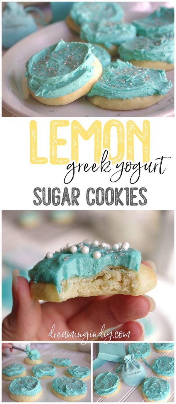 Lightly Lemon Greek Yogurt Sugar Cookies