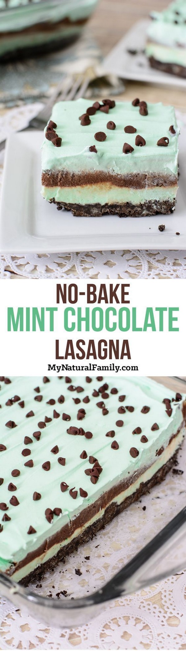 No-Bake Mint Gluten-Free Chocolate Lasagna Recipe