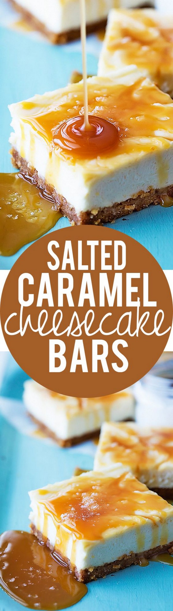 Salted Caramel Cheesecake Bars