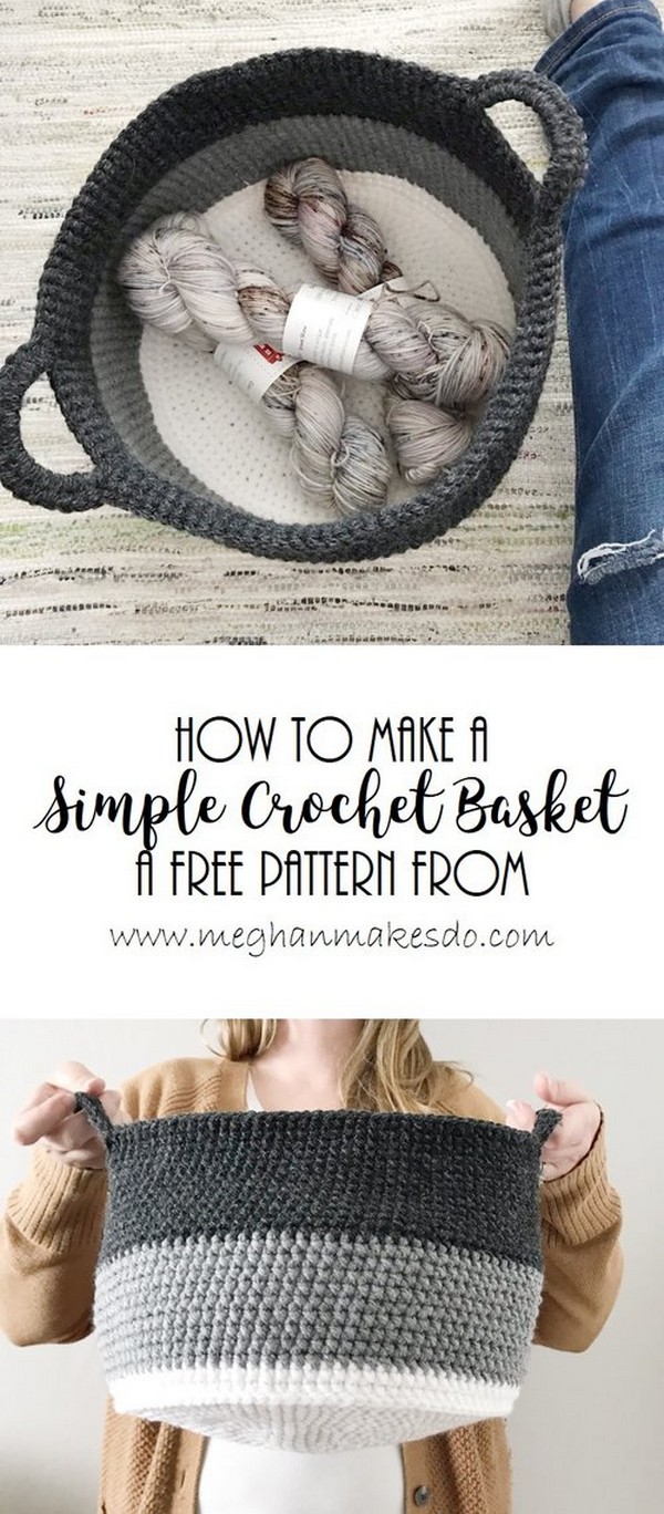 Simple Crochet Basket Pattern