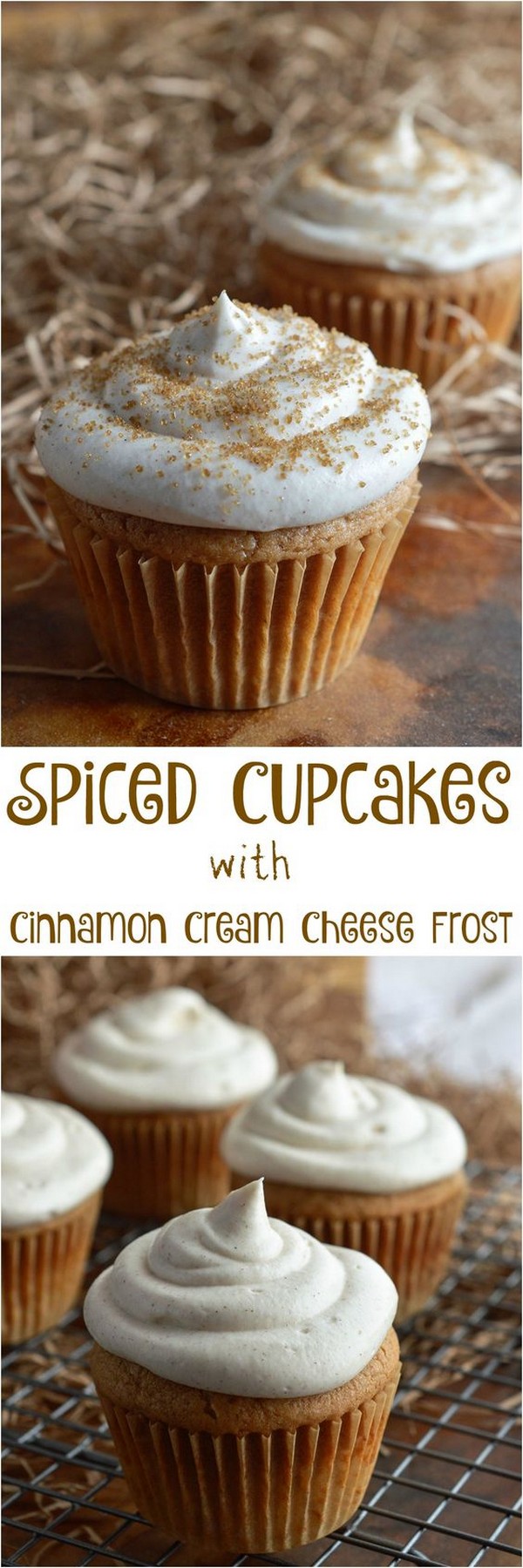 Spiced Cupcakes With Cinnamon Cream Cheese Frosting