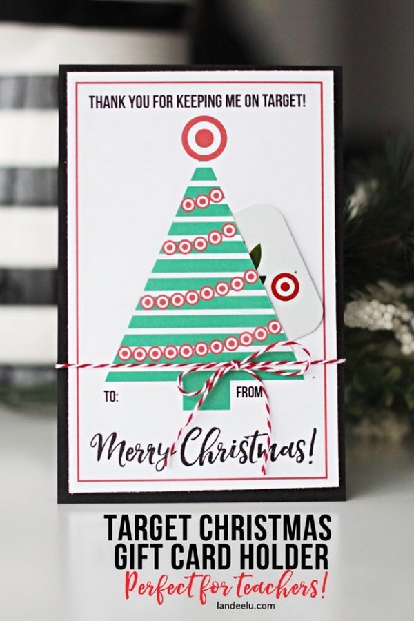 Teacher Gift For Christmas Target Gift Card Holder
