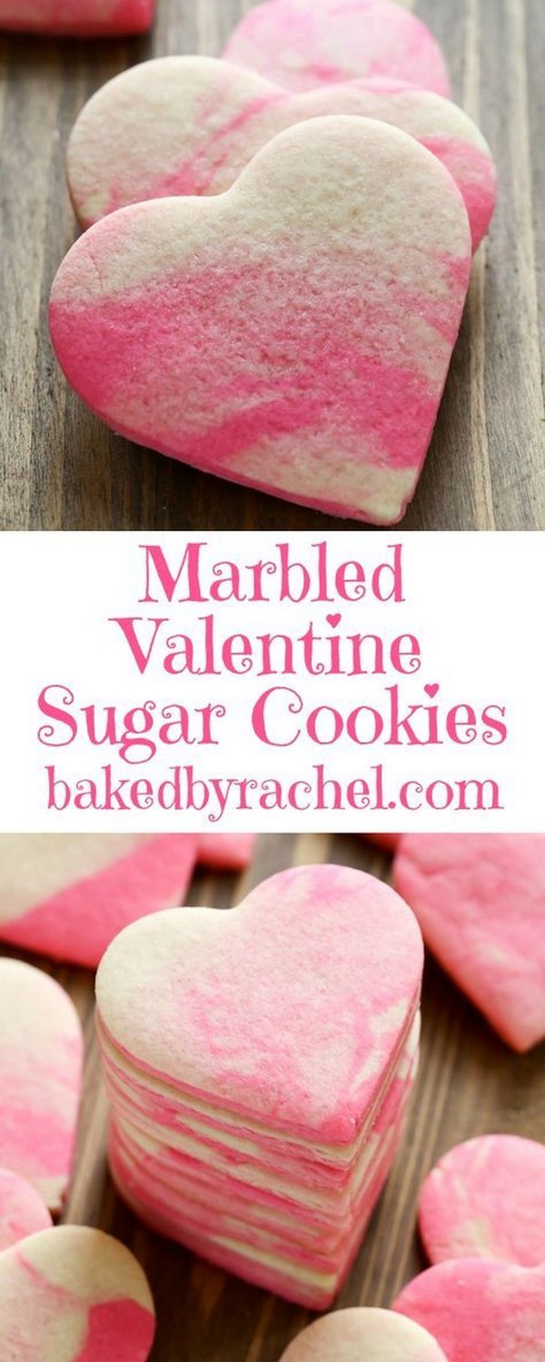 Valentine Marbled Sugar Cookies Recipe